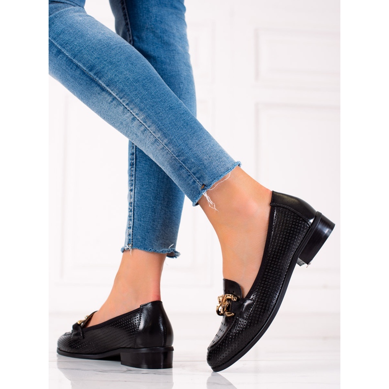 W. Potocki Mocassins Potocki elegantes preto 1