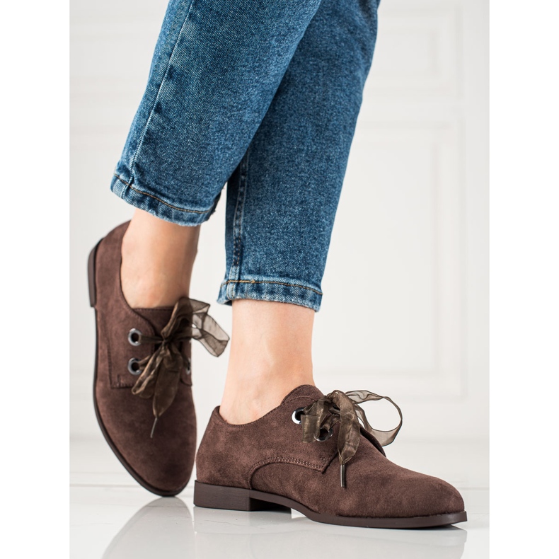 La.Fi sapatos elegantes com cadarço castanho 1 La.Fi sapatos elegantes com cadarço castanho 1