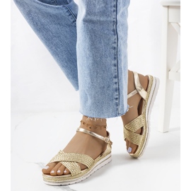 Sandálias douradas de mulher Chirnside dourado 1