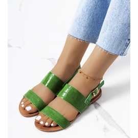 Sandálias femininas verdes da Chinn 1