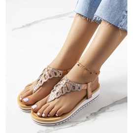 Sandália plataforma rosa Ahola 1