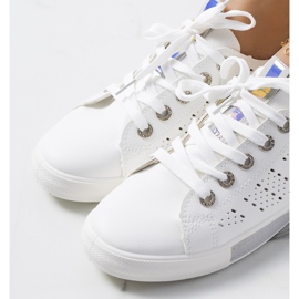 Tênis feminino Impi branco e cinza 1