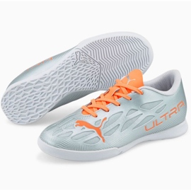 Chuteiras de futebol Puma Ultra 4.4 It Jr 106746 01 cinza prata 1