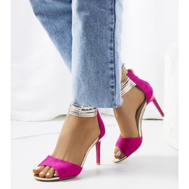 Sandália de salto alto rosa Vasquez 1