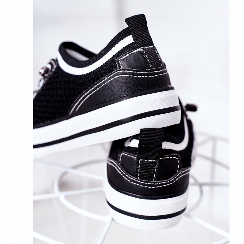 Apawwa Tênis infantil Airy Black Kids Club preto 4