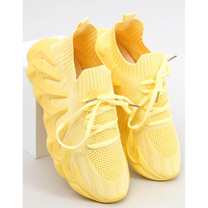 Ineng sapatos esportivos meia amarela amarelo 1