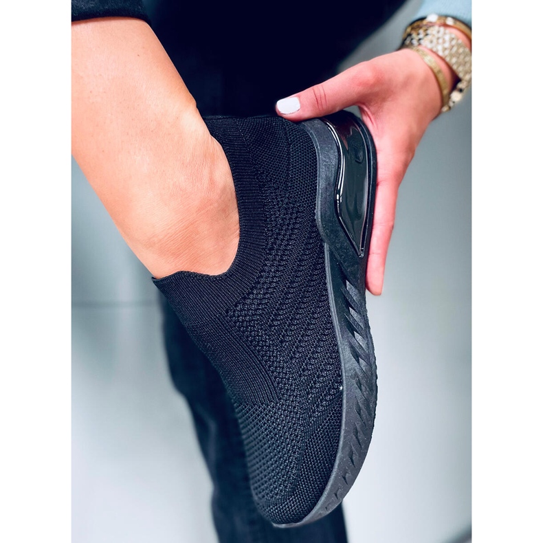 Agua Black meias sapatos esportivos preto 1