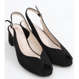 Sandália de tacão preto Venus 1