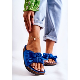 PS1 Chinelos Wendy Cork Sola Azul Escuro 1