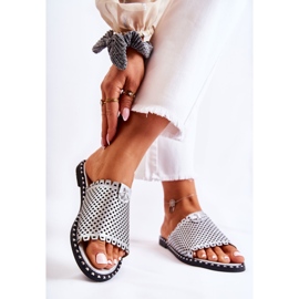 Vinceza Chinelos femininos a céu aberto com enfeite de terrys prateado prata 2