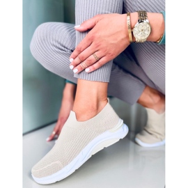 Bloom sapatos esportivos meia bege 2 Bloom sapatos esportivos meia bege 2