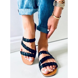 Chinelos de mulher Clover Black preto 2