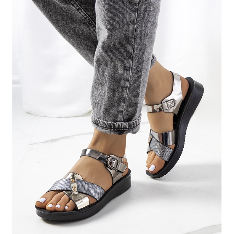 Sandálias femininas Black Tulia preto 1