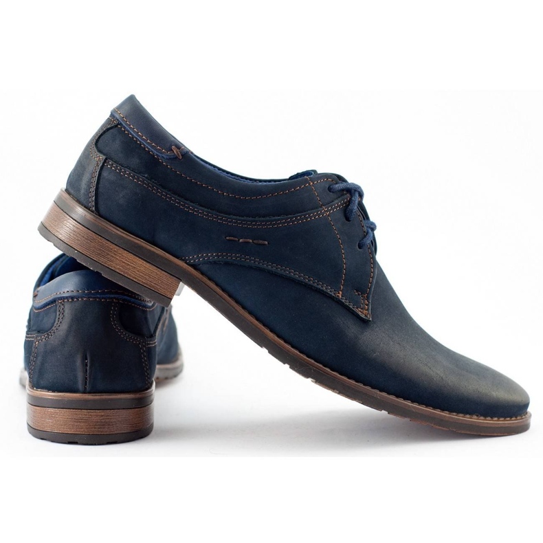 KOMODO Sapatos masculinos elegantes 877 azul marinho azul-marinho 1