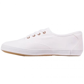 Sapatos Kappa Zony W 243163 1056 branco dourado 1