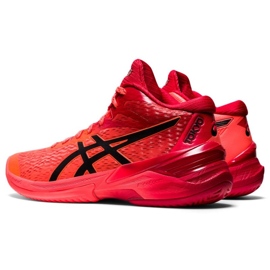 Tênis de vôlei Asics Sky Elite Ff Mt Tokyo W 1052A048 701 laranjas e tintos 2