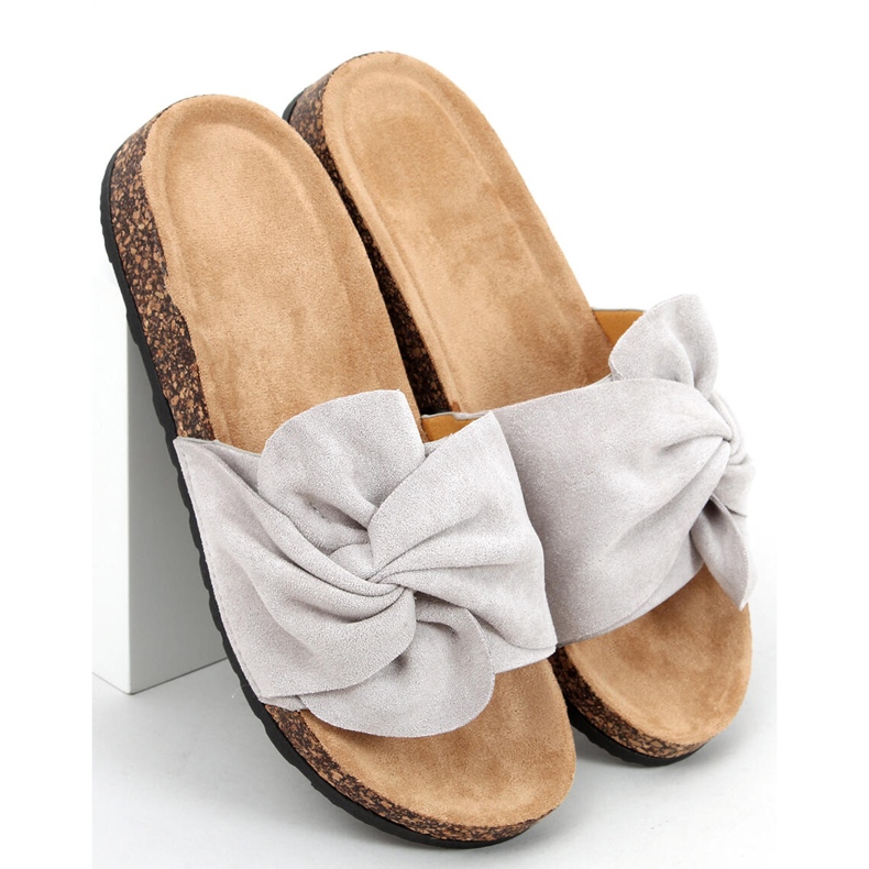 Slides de cortiça Dakota Grey cinza 2