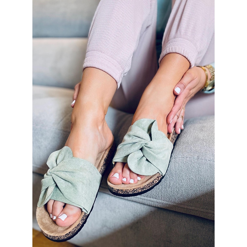 Slides de cortiça Dakota Green verde 1