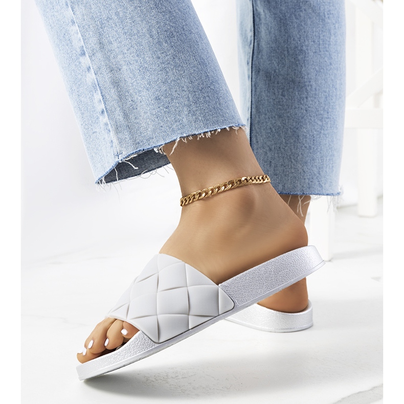 Lind chinelos de borracha prateados prata 1 Lind chinelos de borracha prateados prata 1