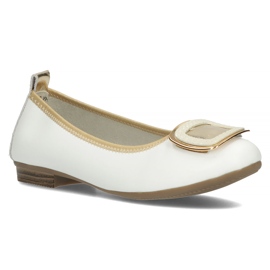 Sapatos de couro com decoração Filippo DP3661/22 Wh branco 1