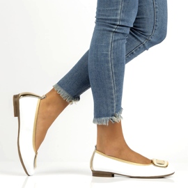 Sapatos de couro com decoração Filippo DP3661/22 Wh branco 6 Sapatos de couro com decoração Filippo DP3661/22 Wh branco 6