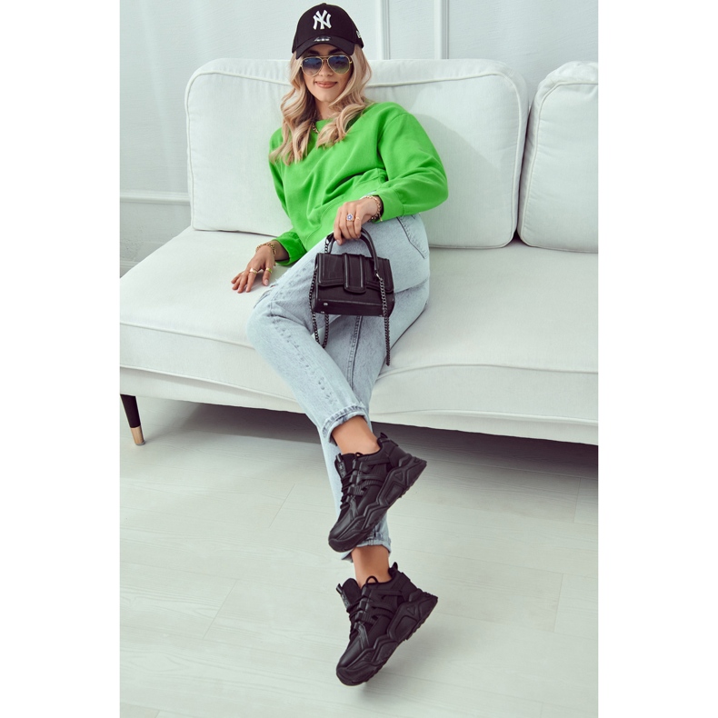 Tênis esportivo feminino Tênis preto Daren 1