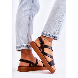 Sandálias femininas de borracha ZAXY JJ285052 Preto 2