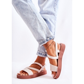 Sandálias femininas de borracha ZAXY JJ285053 Branco 2