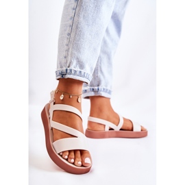 Sandálias femininas de borracha ZAXY JJ285053 Branco 1