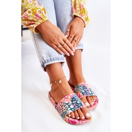 Chinelos de borracha perfumados ZAXY JJ285097 Rosa-Verde 2