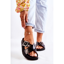 Chinelos femininos de borracha ZAXY JJ285058 Preto 1