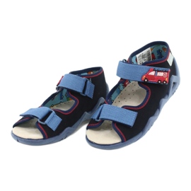 Calçado infantil amarelo Befado 350P014 vermelho azul marinho azul 3