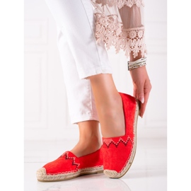 Lucky Shoes Alpercatas Com Padrão vermelho 1
