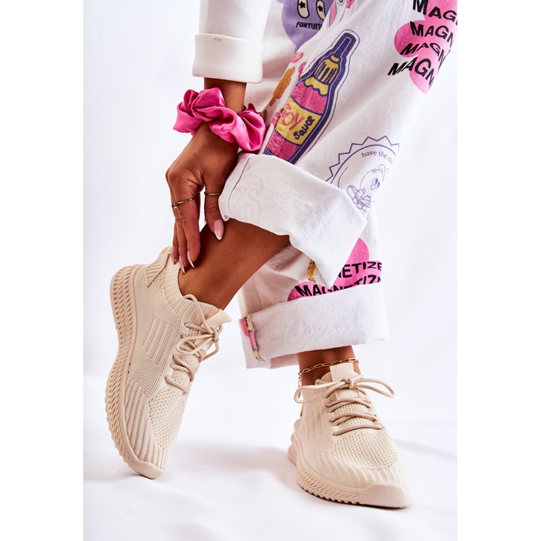 PS1 Tênis esportivo feminino Tênis bege claro Storia 2