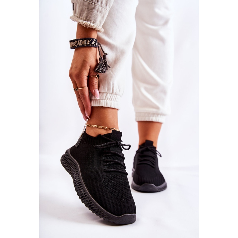 PS1 Tênis esportivo feminino material tênis preto Storia 1