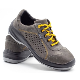 ŁUKPOL Sapatos de trabalho masculinos Techwork 1128PP, cinza ['cinzento'] 3