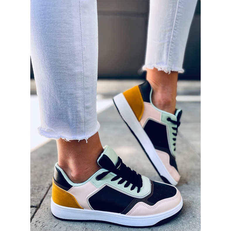 Tênis feminino Izzie BLACK / PINK preto rosa multicolorido 2