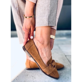 Mocassins femininos Rarity Camel castanho 2