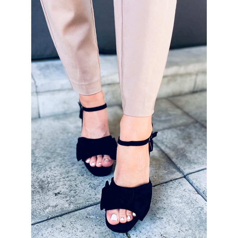 Sandálias na plataforma Adella Black preto 1