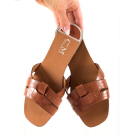 Cm Paris Chinelos Marrons Casuais castanho 2