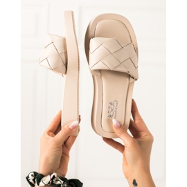 Small Swan Chinelos bege 2 Small Swan Chinelos bege 2