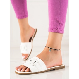 SHELOVET Chinelos clássicos branco 1