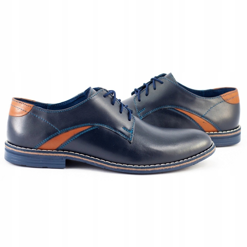 Lukas Sapatos masculinos elegantes 253LU azul marinho 2