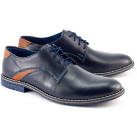 Lukas Sapatos masculinos elegantes 253LU azul marinho 4