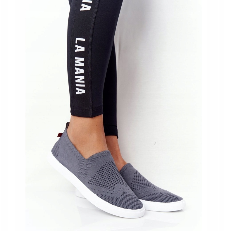 Tênis feminino slip-on Big Star FF274A607 cinza 1