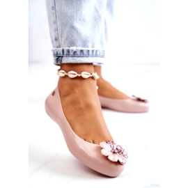 Bailarinas femininas de borracha perfumadas ZAXY JJ285051 nude bege 2