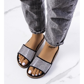 Sandálias pretas Jorja com sola de cortiça preto 1 Sandálias pretas Jorja com sola de cortiça preto 1