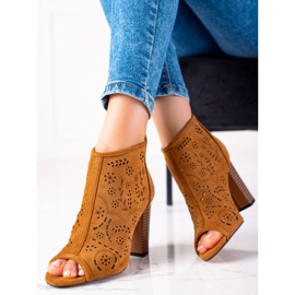 Seastar Botas Openwork Open Toe marrom 2