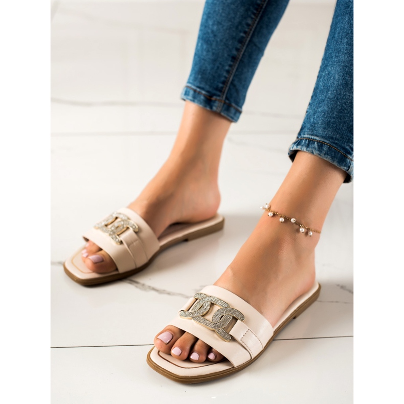 Seastar Chinelos elegantes bege 1