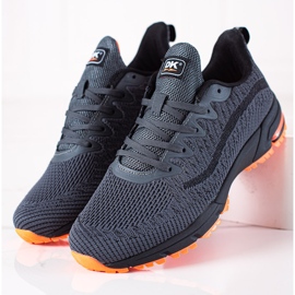 DK Calçado esportivo confortável para homem cinza 1